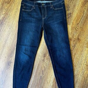 Women's Dark Blue Liverpool Ankle Jeans